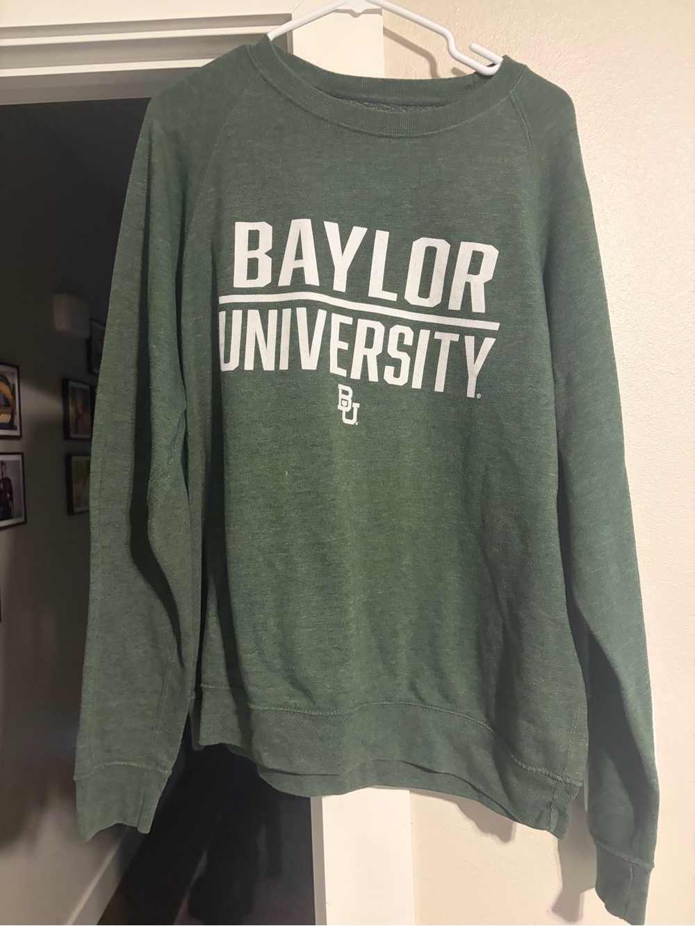 League Green Baylor University Crewneck Sweatshirt